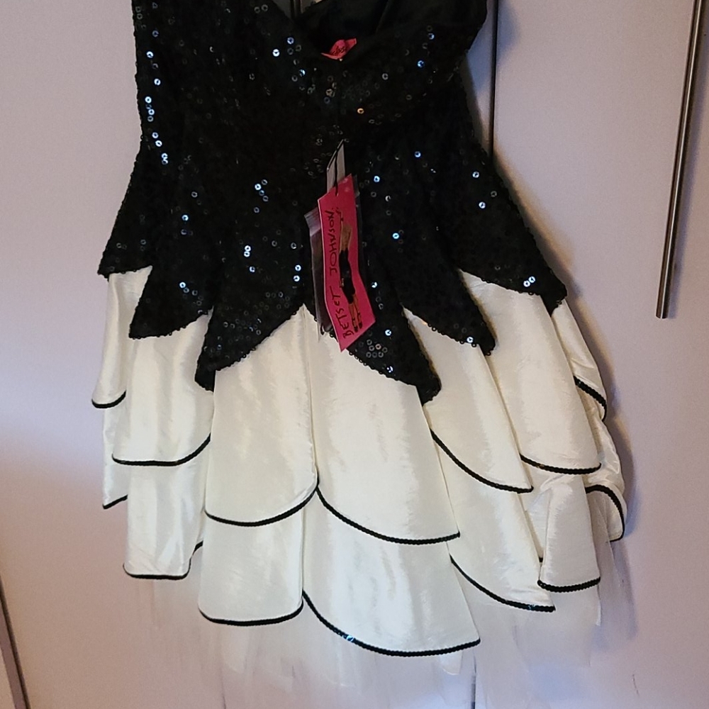 Betsey Johnson Special Occasion Dress Black Sequin - Picture 3 of 5